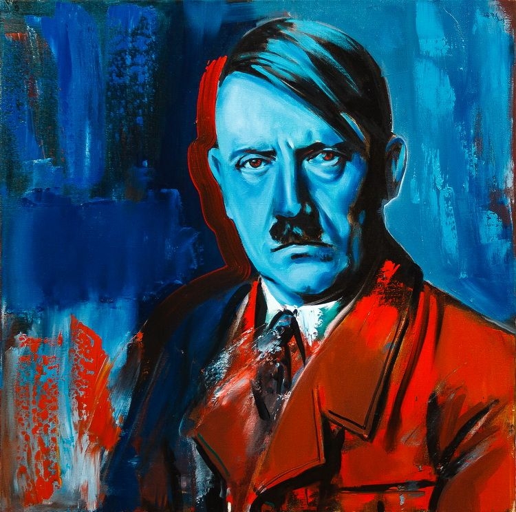 Tablou cu Hitler realizat de Florin Petrachi