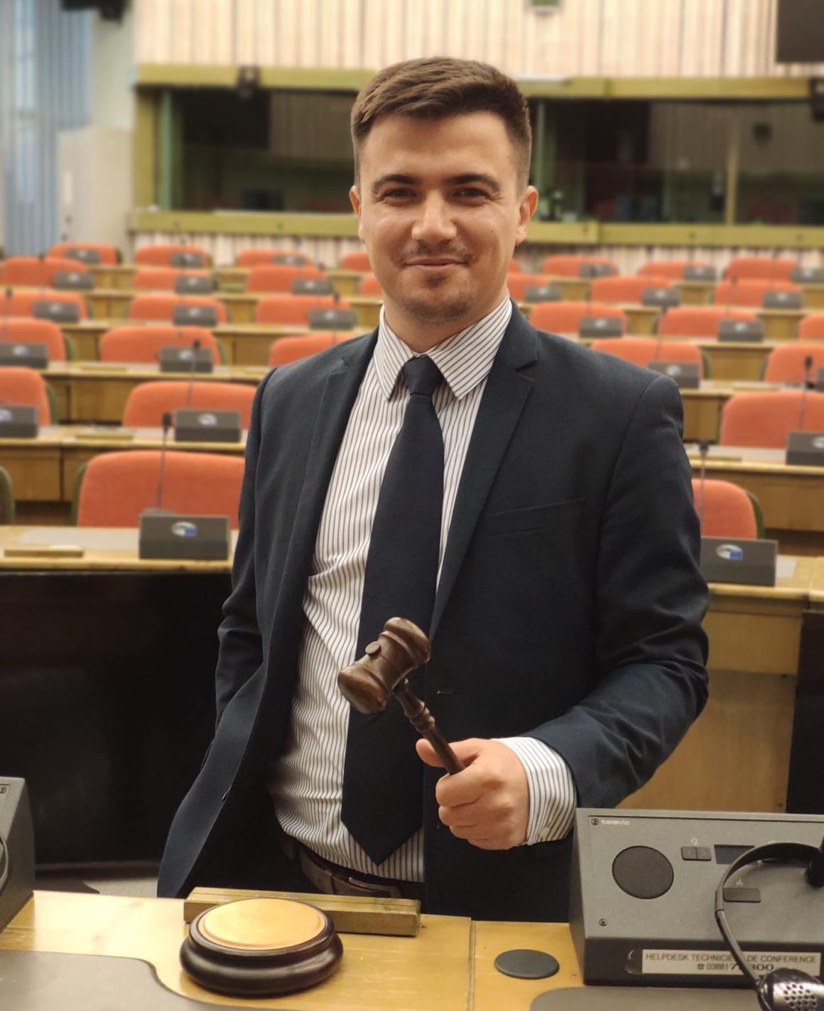 Cristian Botan în Parlamentul European de la Strasbourg