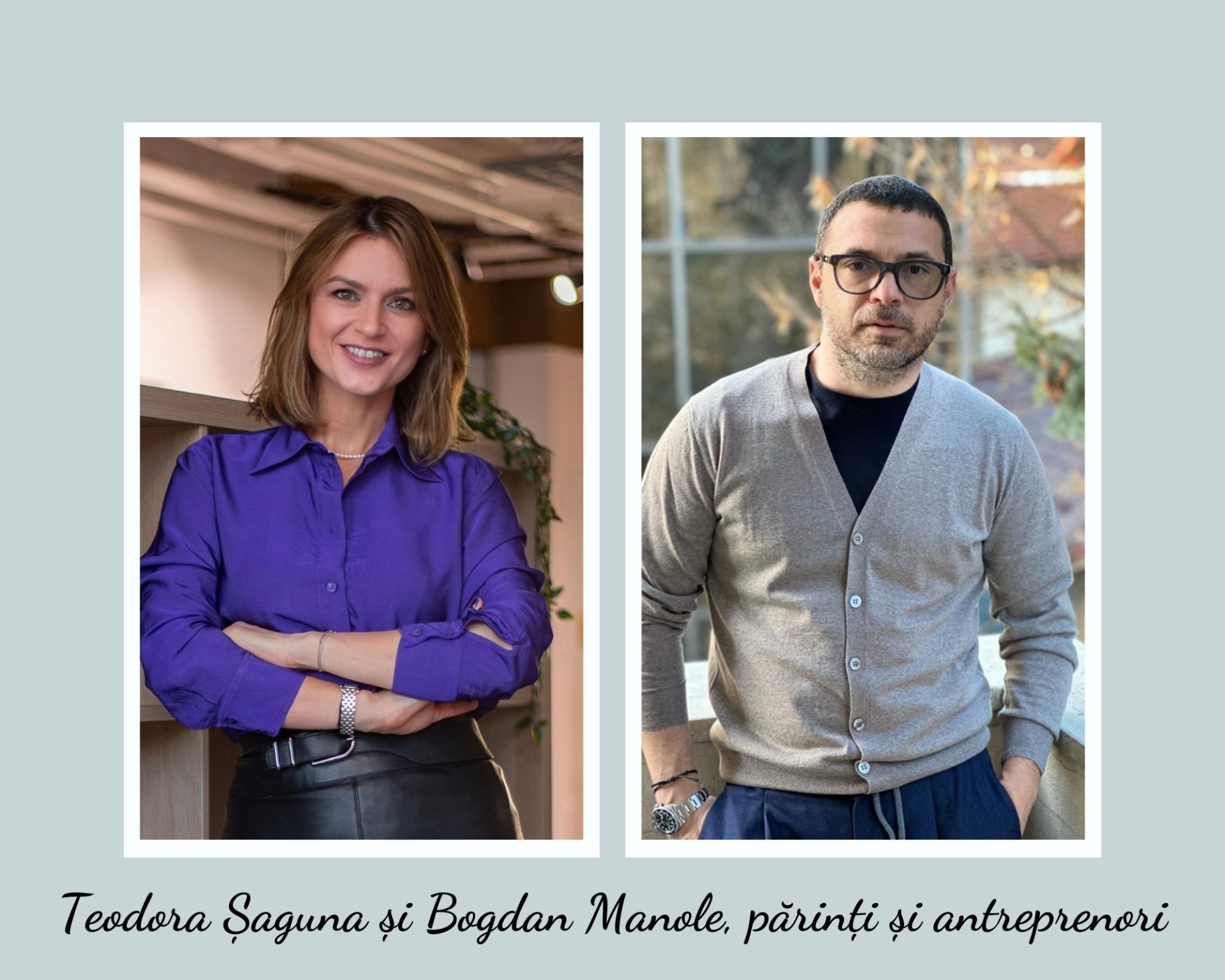 Teodora Șaguna și Bogdan Manole, antreprenorii care-ți fac viața de părinte mai ușoară, cu o aplicație simplă