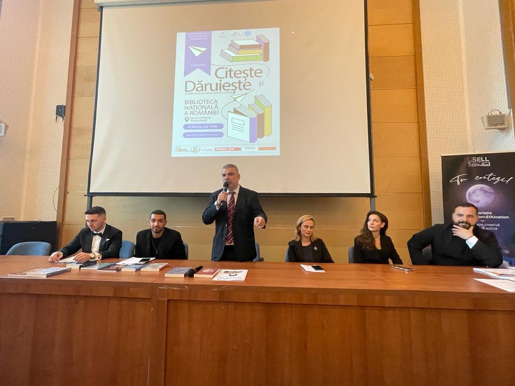 Răzvan Vișan (profesor de geografie), Claudiu Dumitrache, Cornel Mărculescu (istoric), Iulia Craiu (judecător), Simona Țăranu (prezentator TV), Alexandru Ivan (preot) – Biblioteca Națională a României, 2023