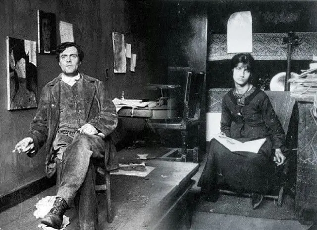 Modigliani și Jeanne Hébuterne